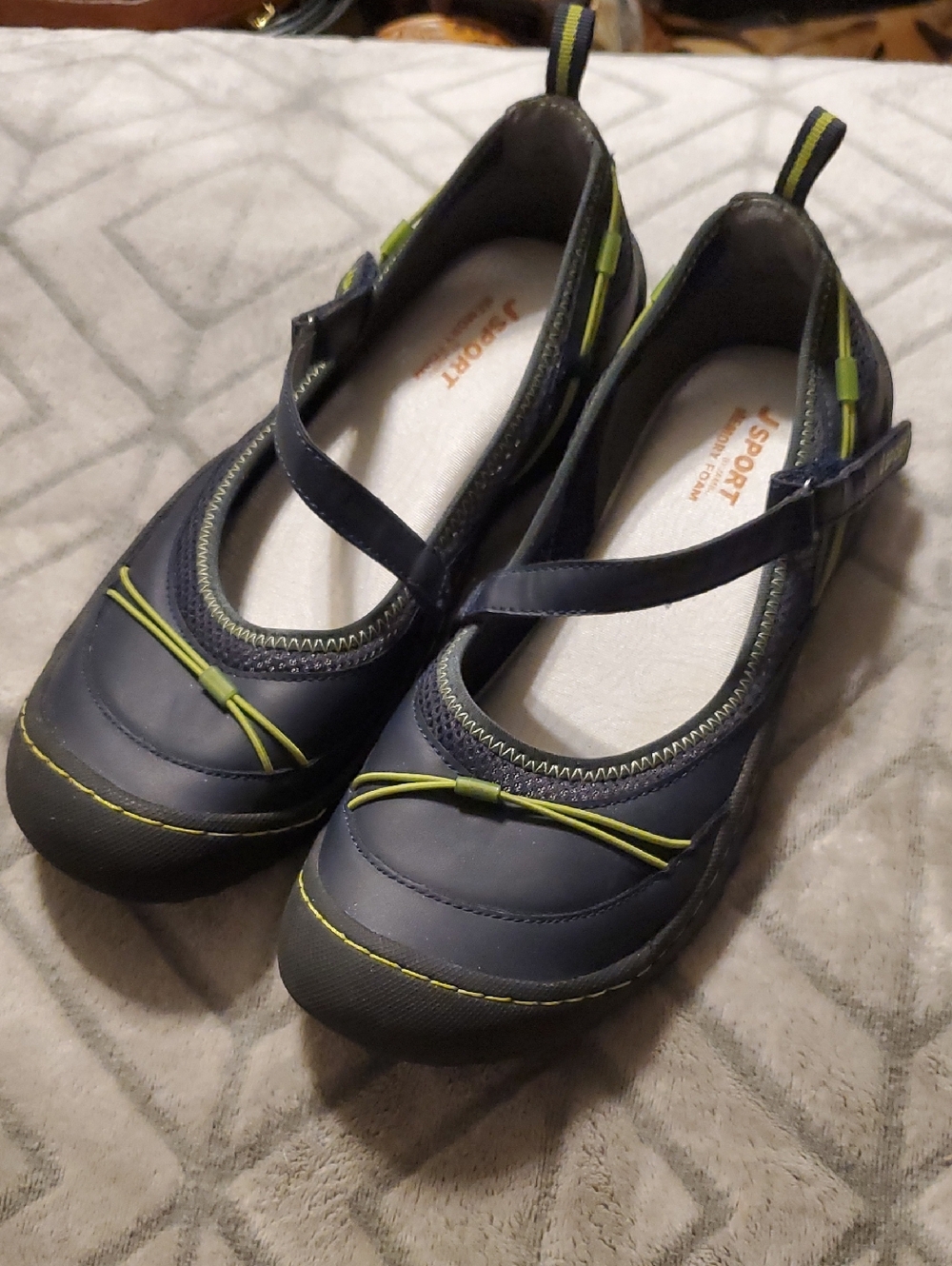 Jambu Jsport Womens Black Memory foam All Day Mary Jane Comfort Shoes 8 M